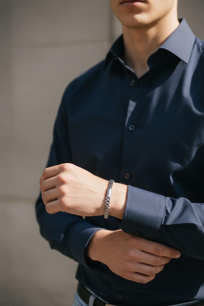 Pulsera de Eslabones Moderna de Acero 6mm | Ideal para Cualquier Ocasión