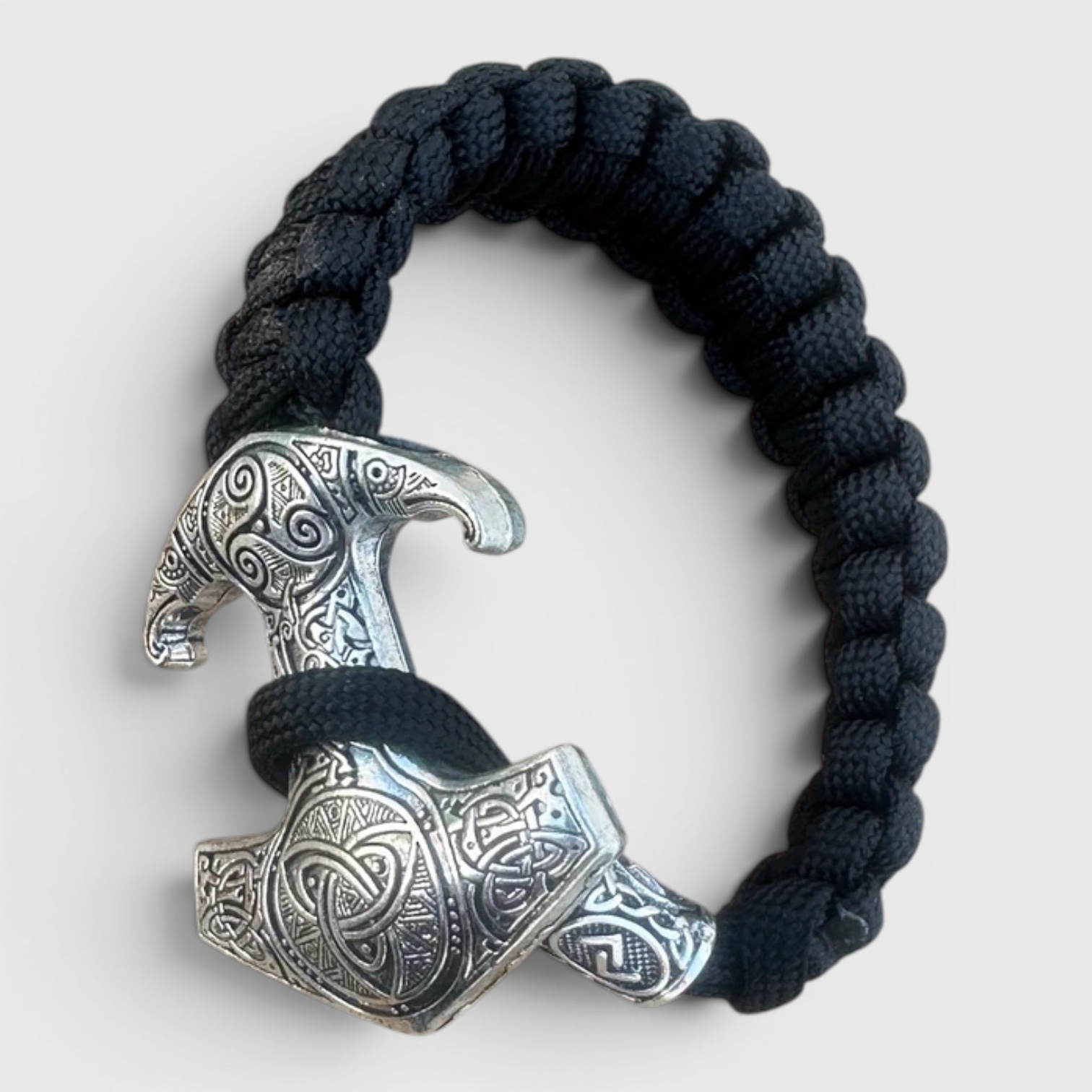 Pulsera Mjölnir de Estilo Vikingo | Amuleto de Poder