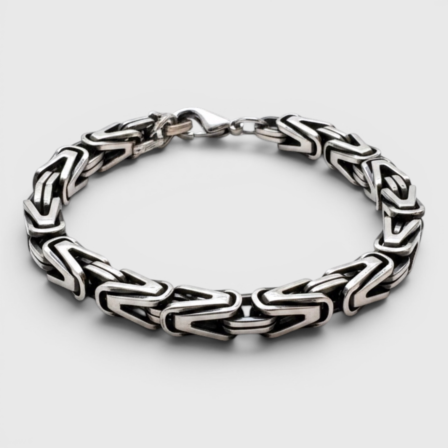 Pulsera de Eslabones de Acero Inoxidable 8 mm – Diseño Moderno y Elegante