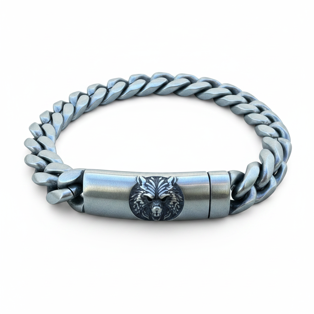 Pulsera Vikinga de Acero Inoxidable – Fuerza, Estilo y Tradición Nórdica