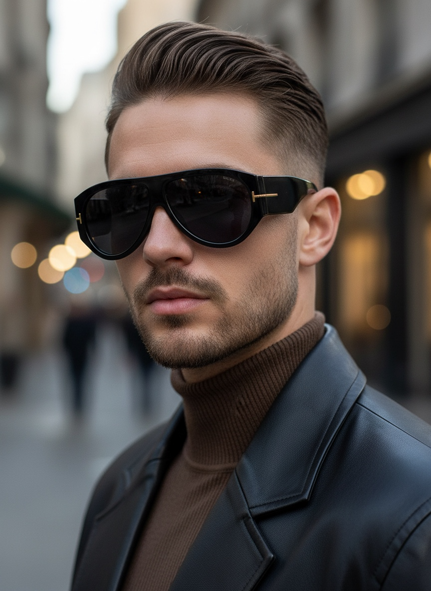 Gafas de sol retro UV400 | Pantalla grande elegante