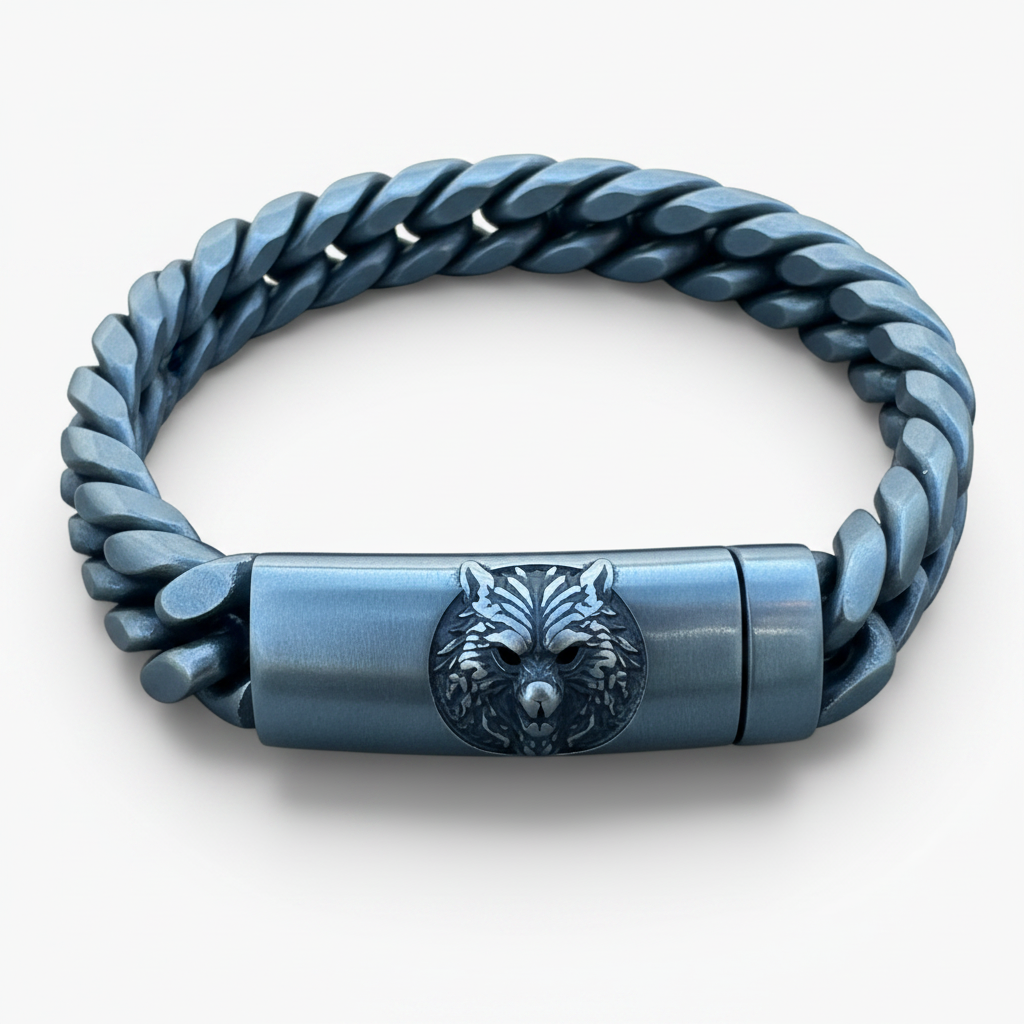 Pulsera Vikinga de Acero Inoxidable – Fuerza, Estilo y Tradición Nórdica