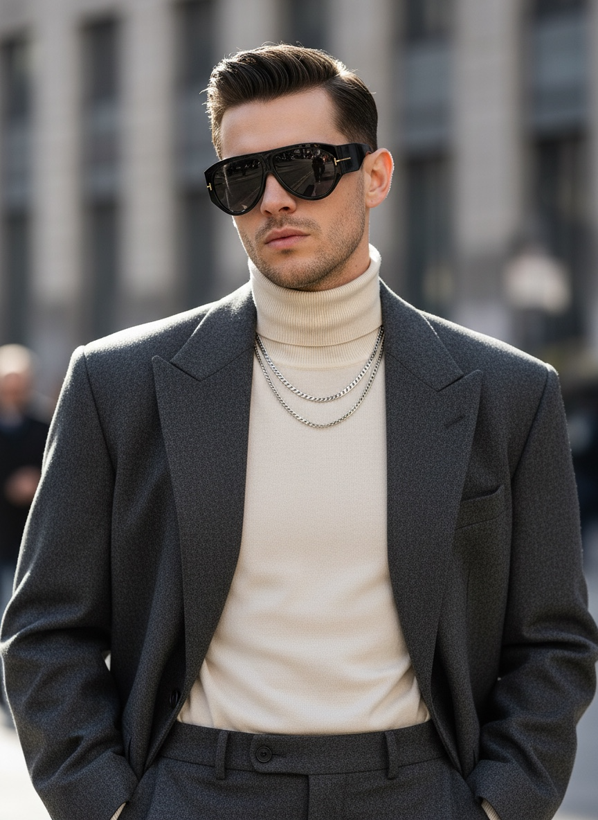 Gafas de sol retro UV400 | Pantalla grande elegante