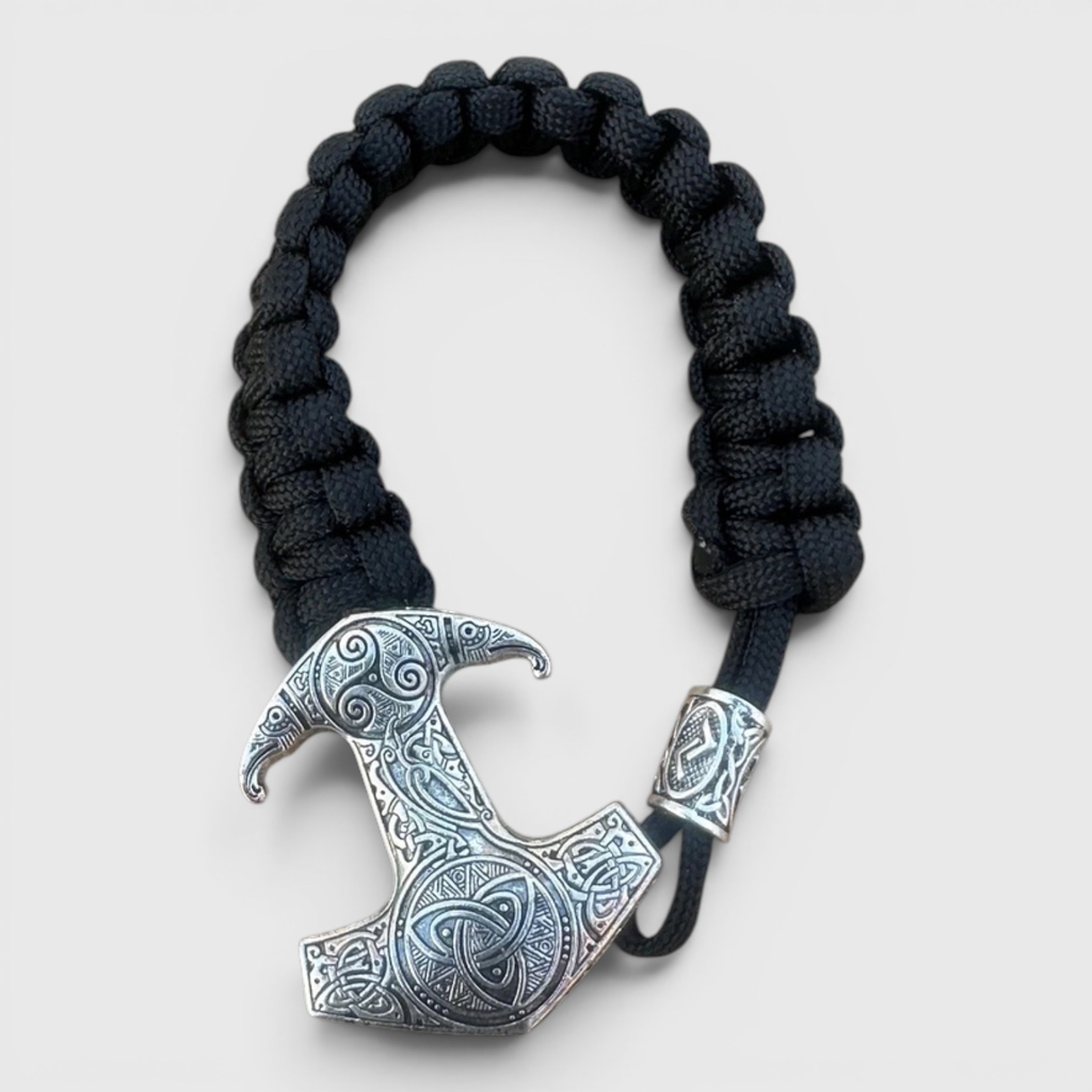 Pulsera Mjölnir de Estilo Vikingo | Amuleto de Poder