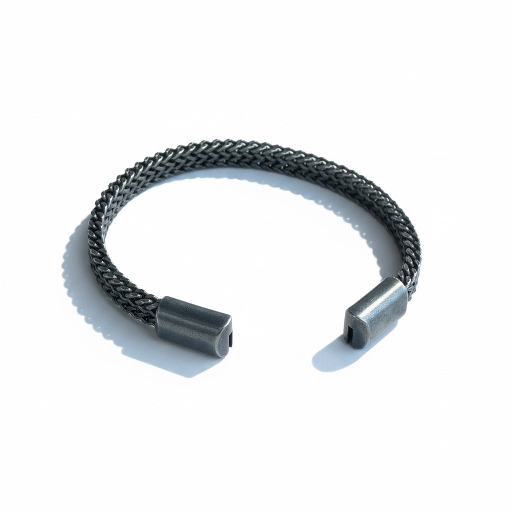Pulsera de Acero Color Envejecido – Estilo Urbano y Moderno