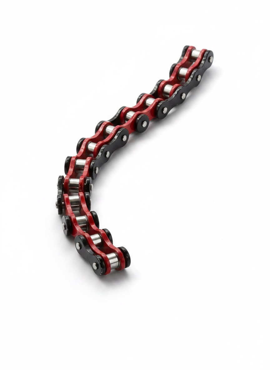 Pulsera estilo cadena de moto en acero robusto – 12 mm