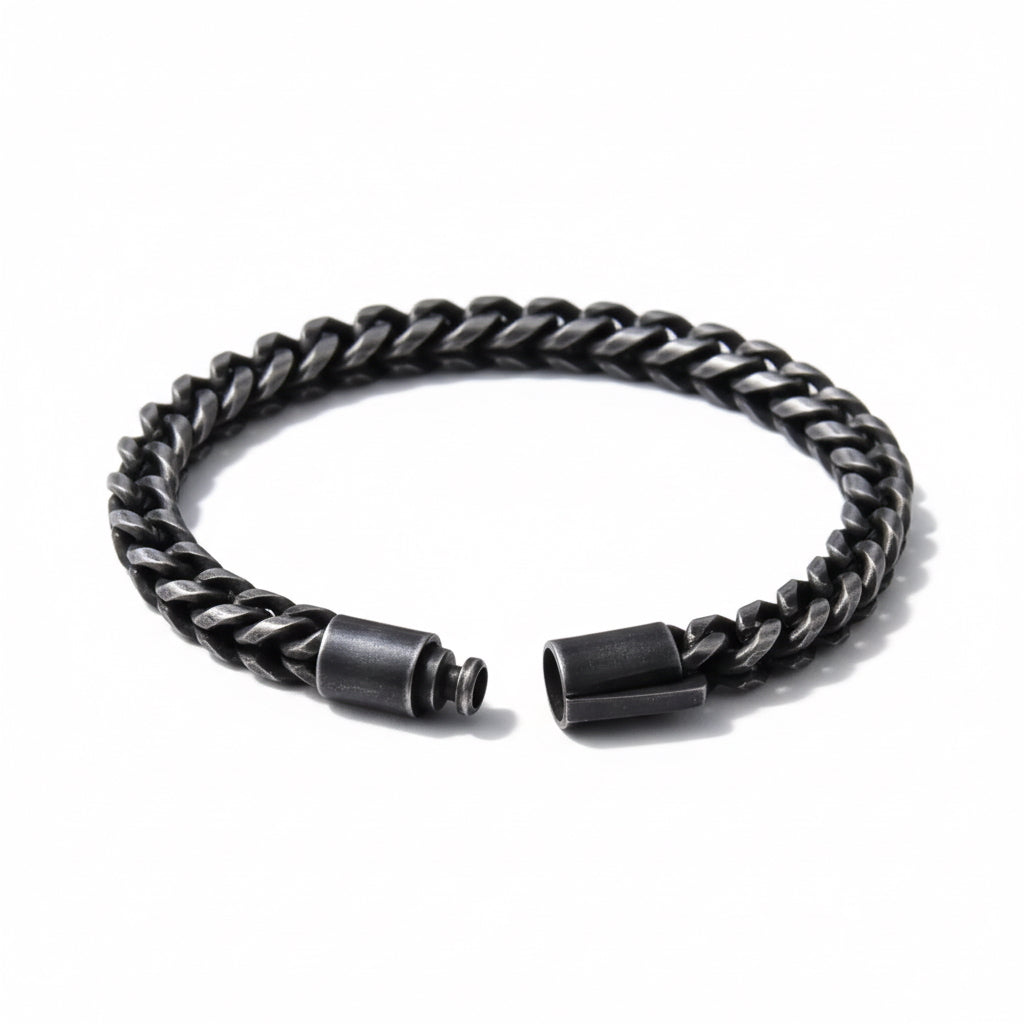 Pulsera de Acero Inoxidable de Eslabones 6 mm – Estilo Actual y Elegancia Atemporal