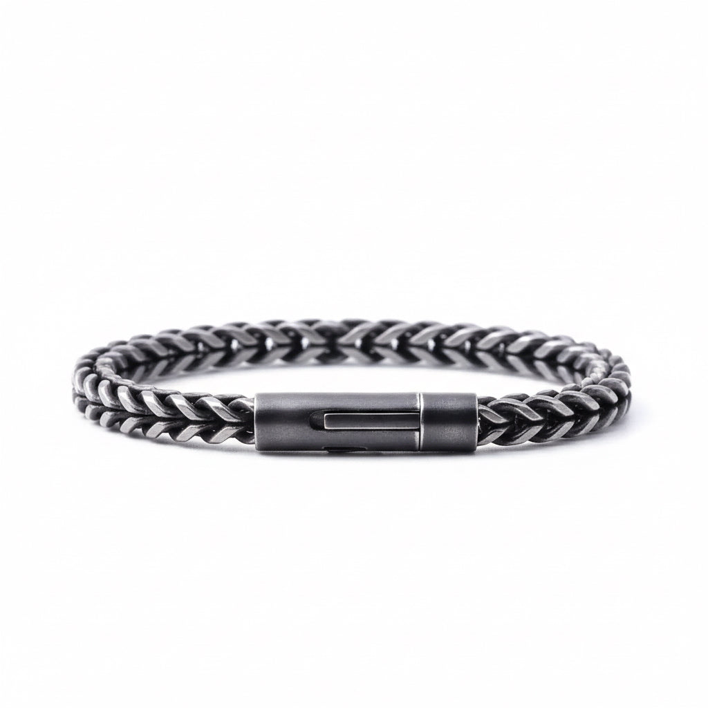 Pulsera de Acero Inoxidable de Eslabones 6 mm – Estilo Actual y Elegancia Atemporal