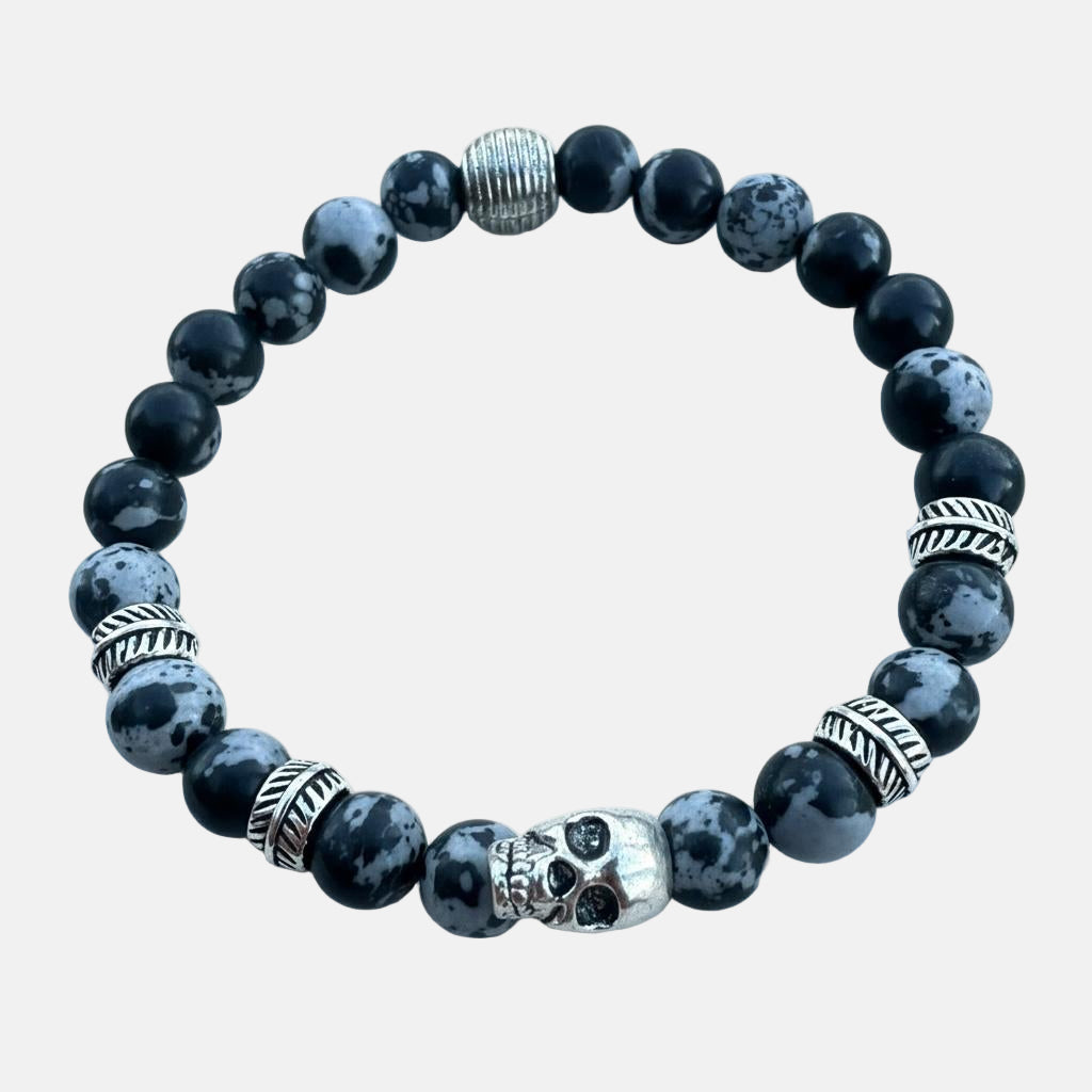 Pulsera de Obsidiana Nevada Protección, Estilo y Energía en una Sola Pieza