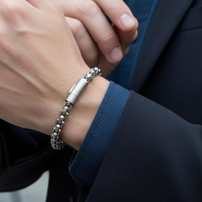 Pulsera Premium de Acero – Look Moderno