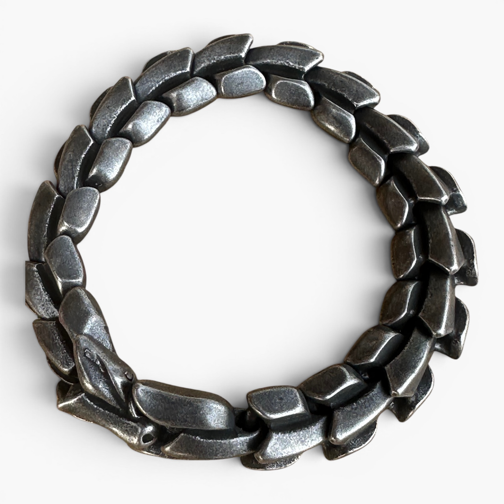 Pulsera de Acero Inoxidable 316 con Dragón Vikingo – Diseño Robusto de 15 mm