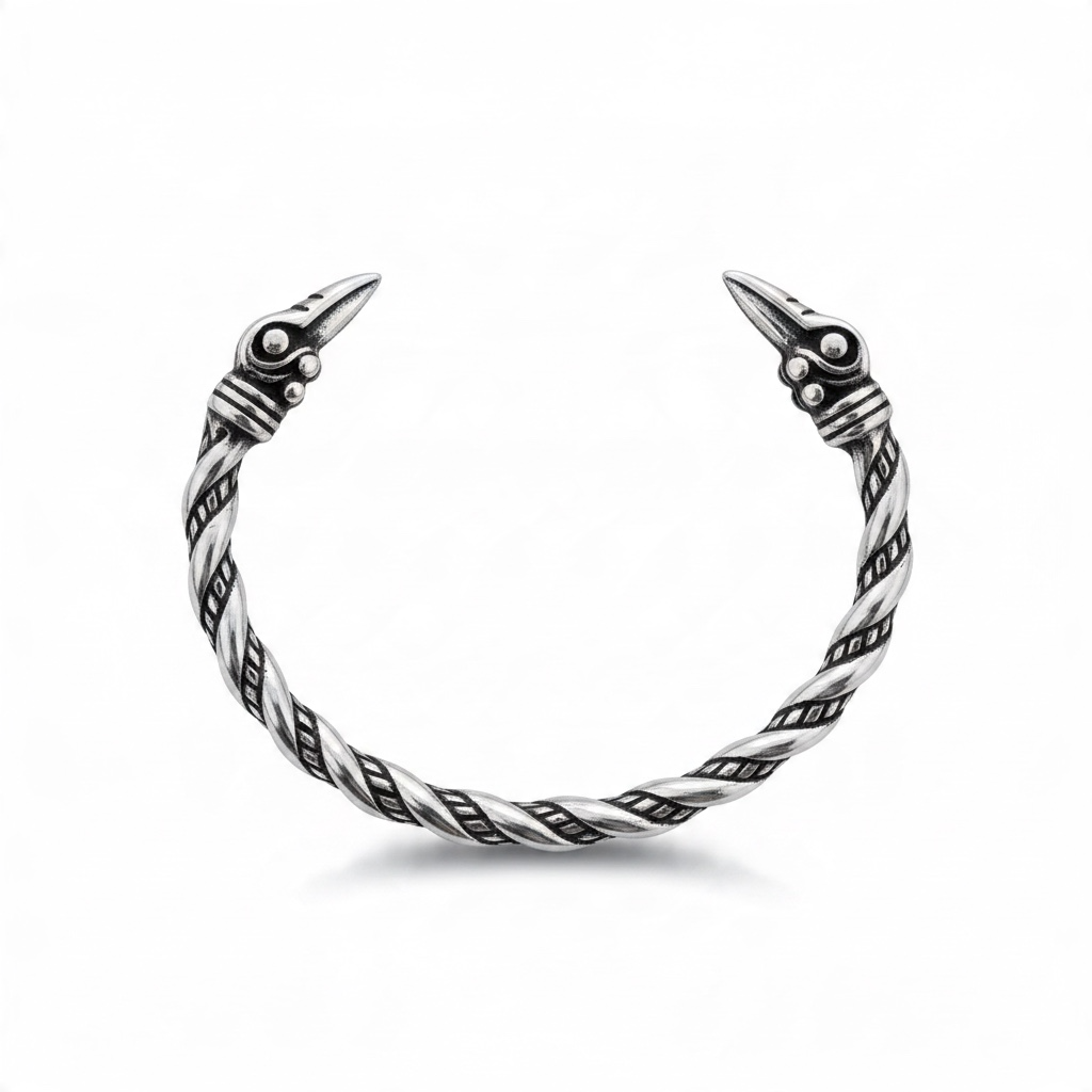 Brazalete Vikingo de Acero Inspirado en Ragnar
