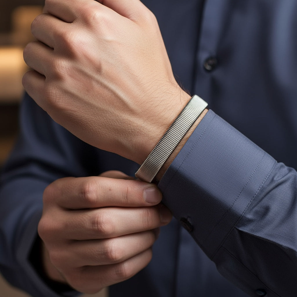 Pulsera de acero inoxidable: elegancia que perdura