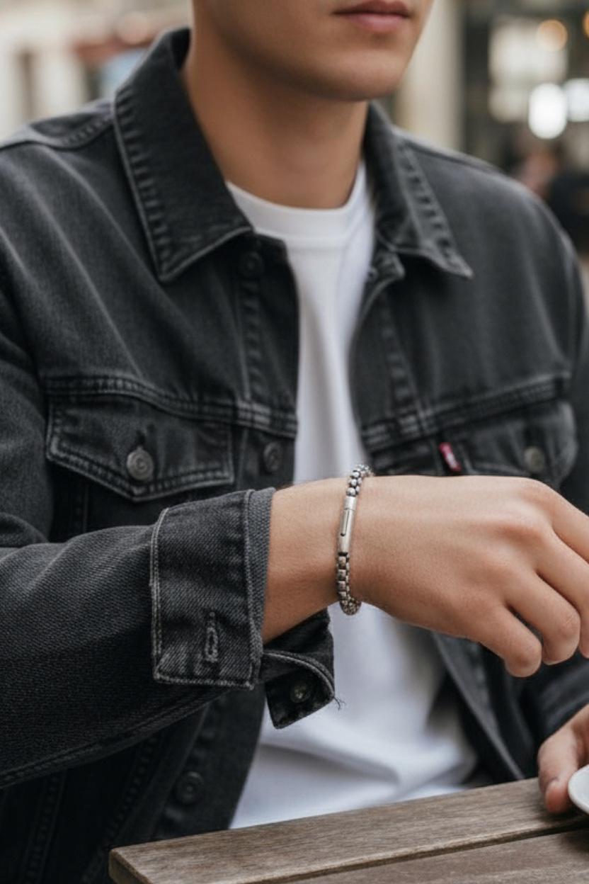 Pulsera de Eslabones Moderna de Acero 6mm | Ideal para Cualquier Ocasión