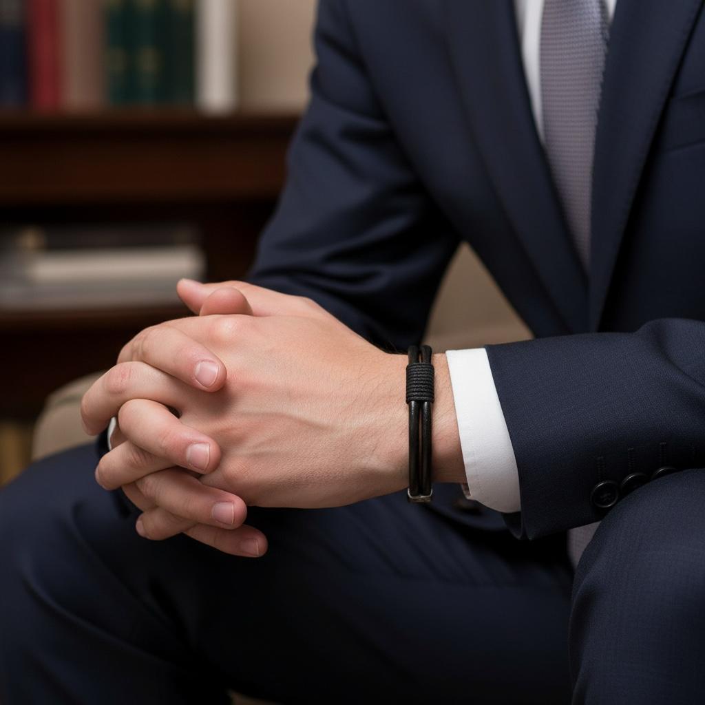 Pulsera de Piel y Metal | Elegante, Moderna y Sofisticada