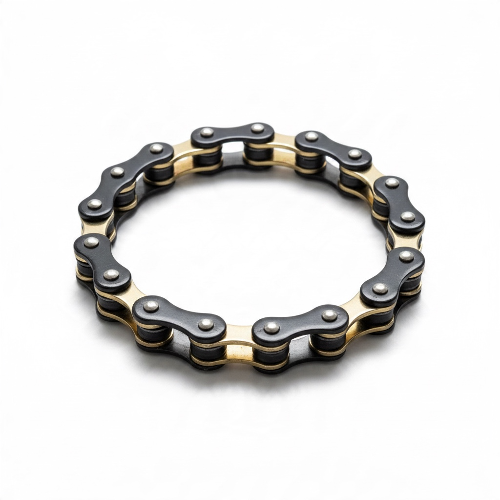 Pulsera estilo cadena de moto en acero robusto – 12 mm (Copia)