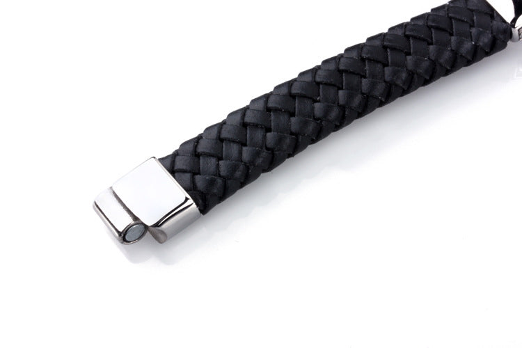 Pulsera Vikinga de Piel y Acero – Fuerza, Estilo y Tradición