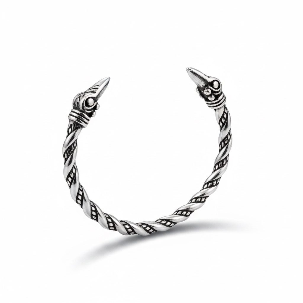 Brazalete Vikingo de Acero Inspirado en Ragnar