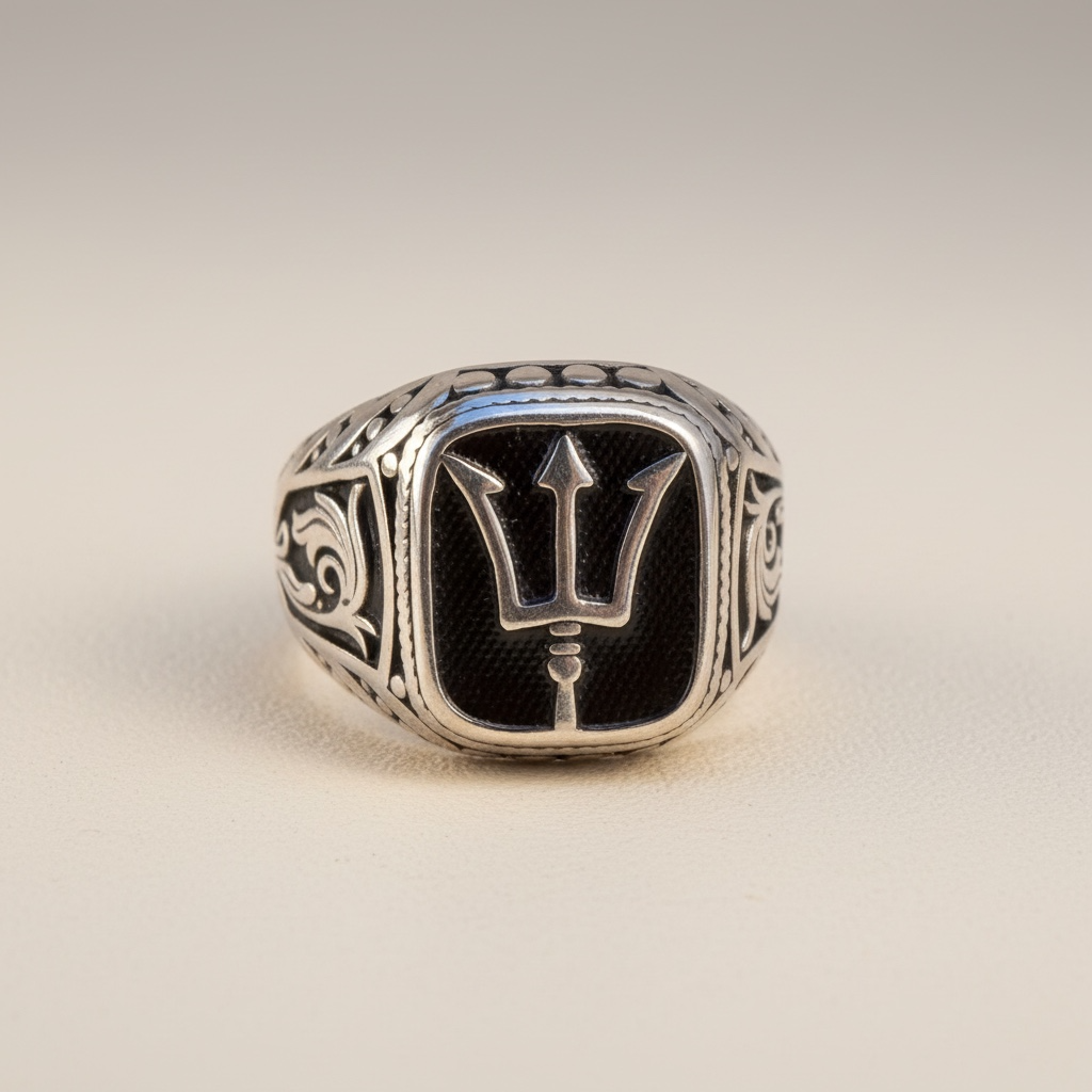 Anillo de Poseidón en Acero – Poder, Estilo y Eternidad