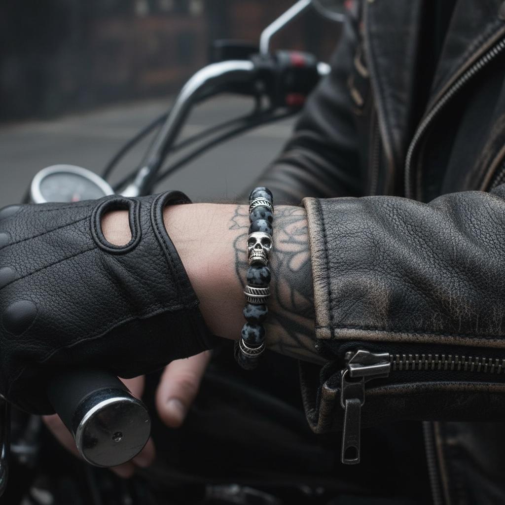 Pulsera de Obsidiana Nevada Protección, Estilo y Energía en una Sola Pieza