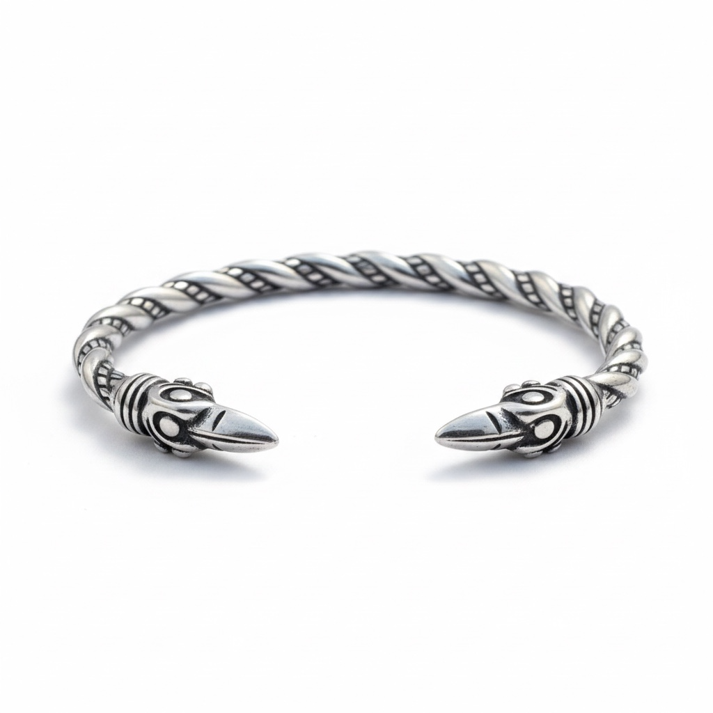 Brazalete Vikingo de Acero Inspirado en Ragnar