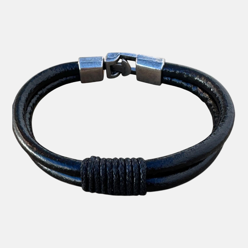 Pulsera de Piel y Metal | Elegante, Moderna y Sofisticada