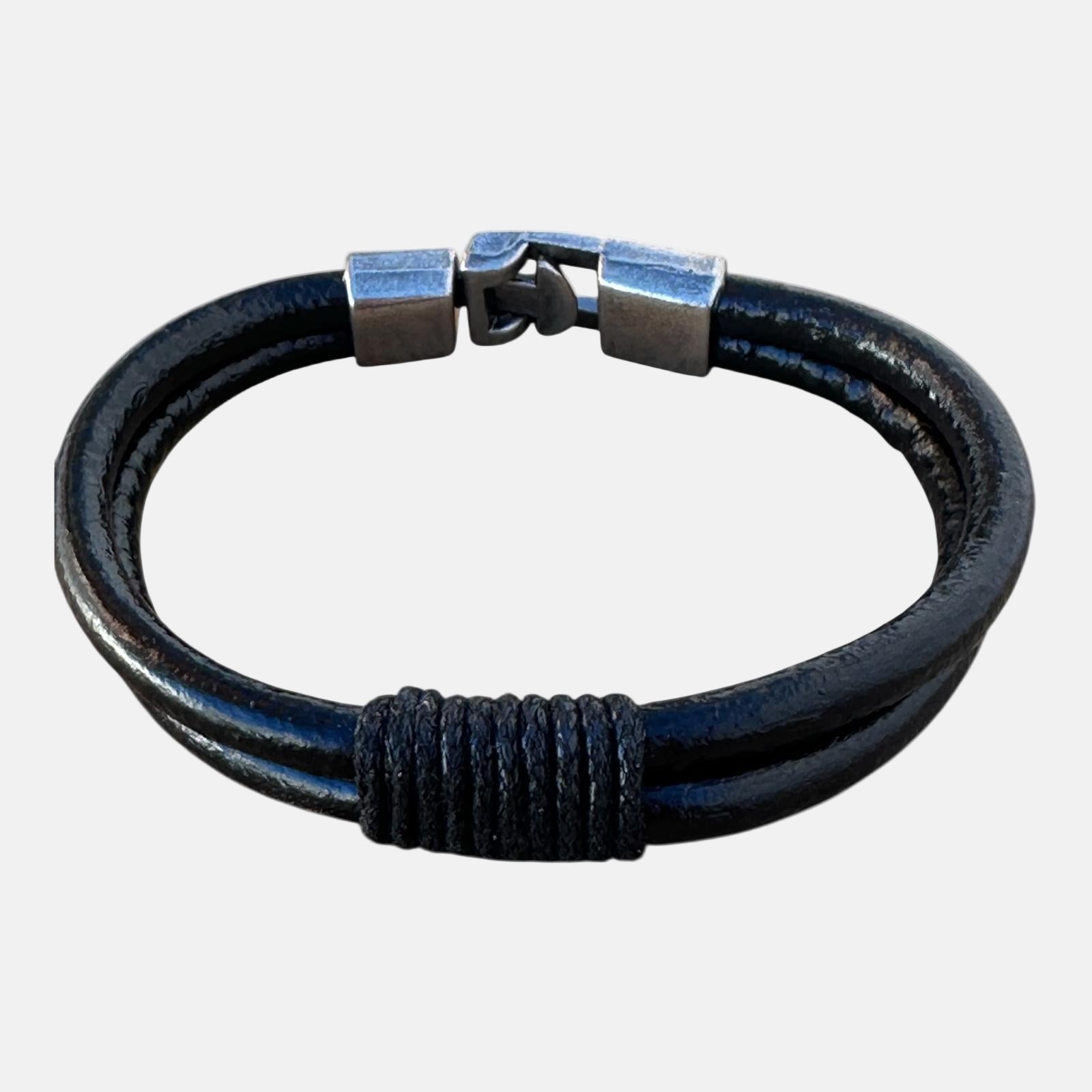 Pulsera de Piel y Metal | Elegante, Moderna y Sofisticada