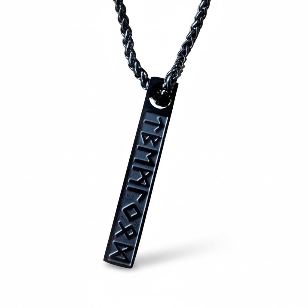 Collar de Acero Inspirado en la Cultura Nórdica