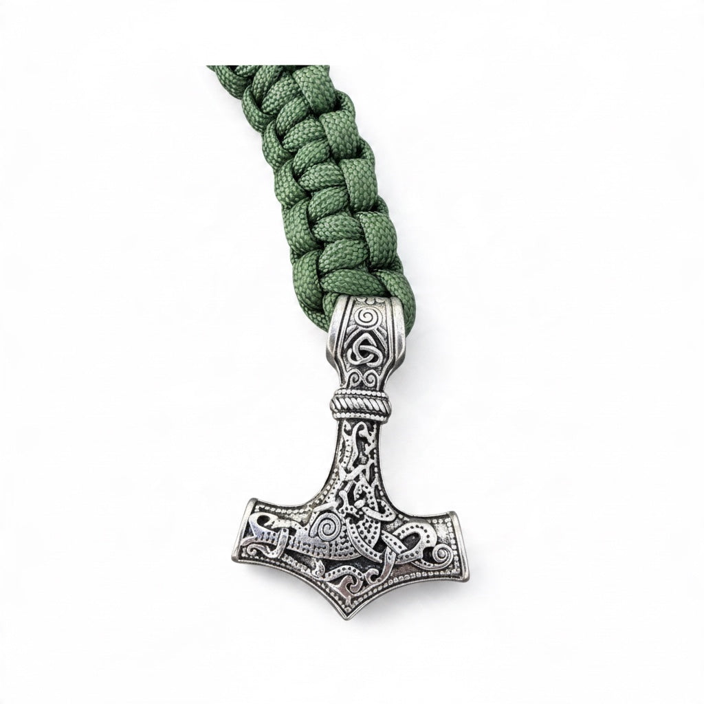 Pulsera Mjölnir de Estilo Vikingo | Amuleto de Poder y Valentía (Copia)
