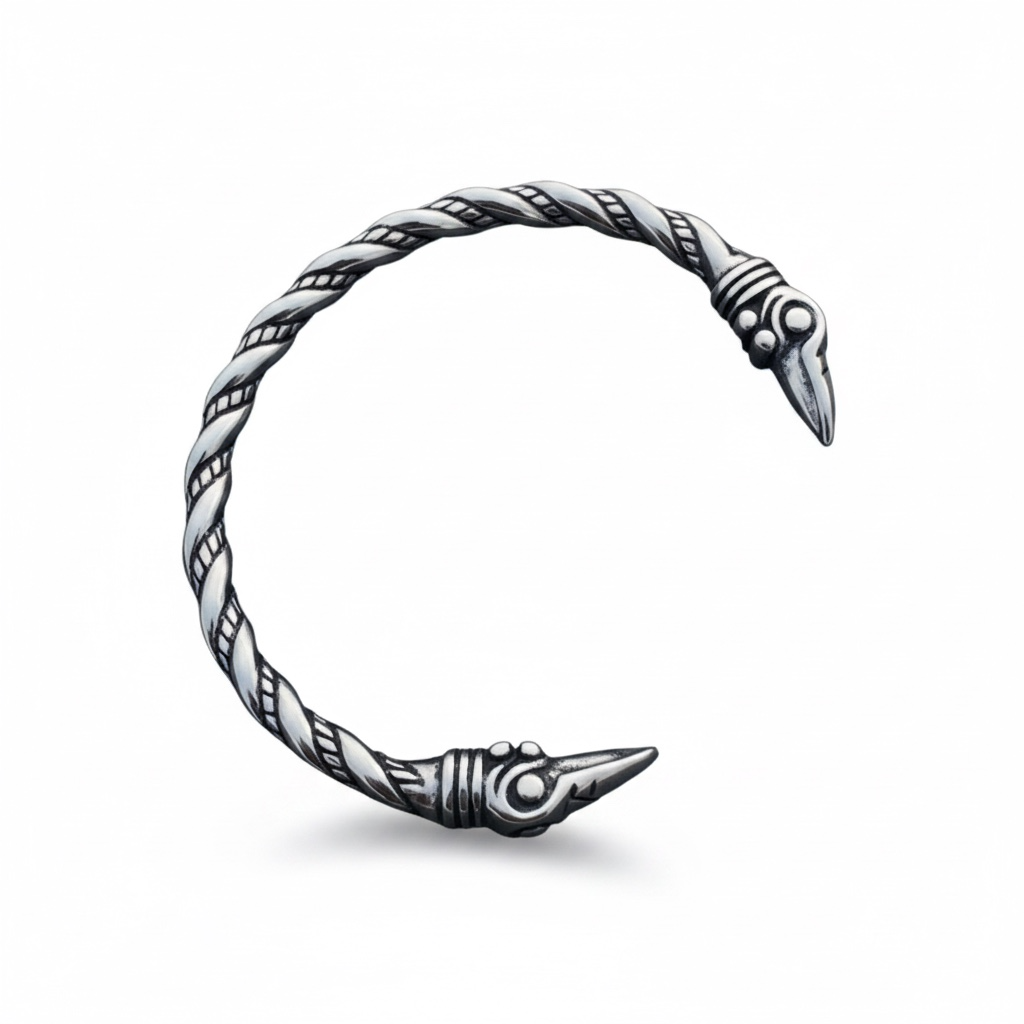 Brazalete Vikingo de Acero Inspirado en Ragnar