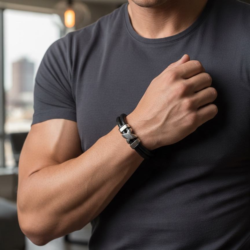 Pulsera de Piel Moderna: Elegancia y Estilo para Cada Ocasión