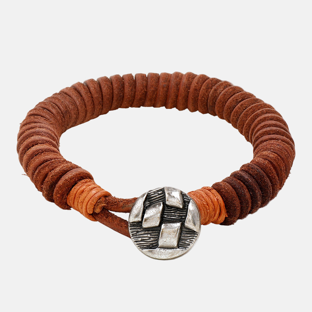 Pulsera de Piel  – Estilo Urbano y Auténtico