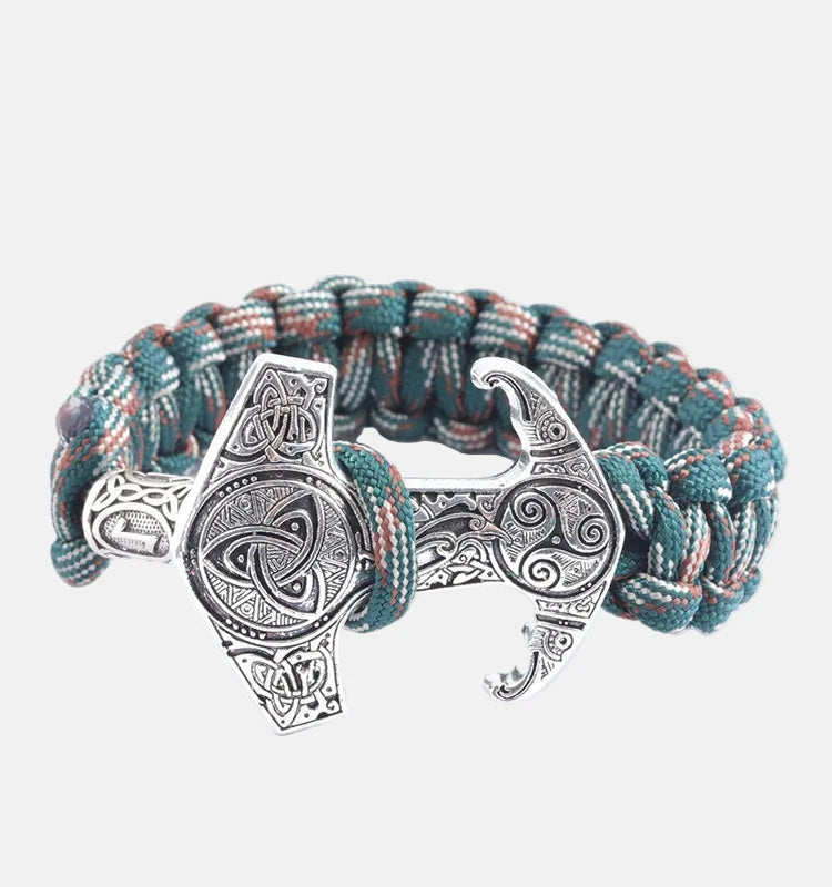 Pulsera Mjölnir de Estilo Vikingo | Amuleto de Poder
