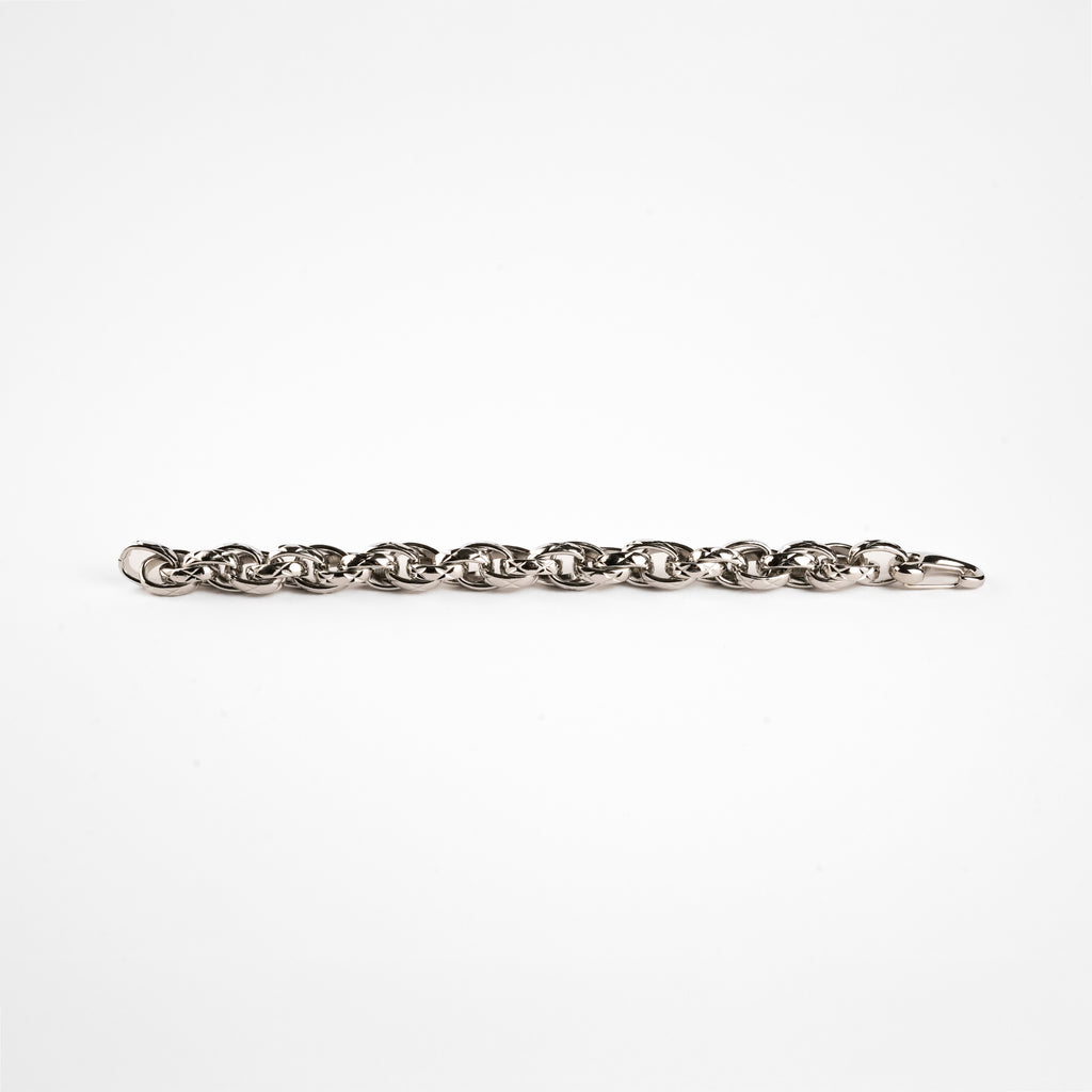 Pulsera de Acero Inoxidable con Eslabones Grabados