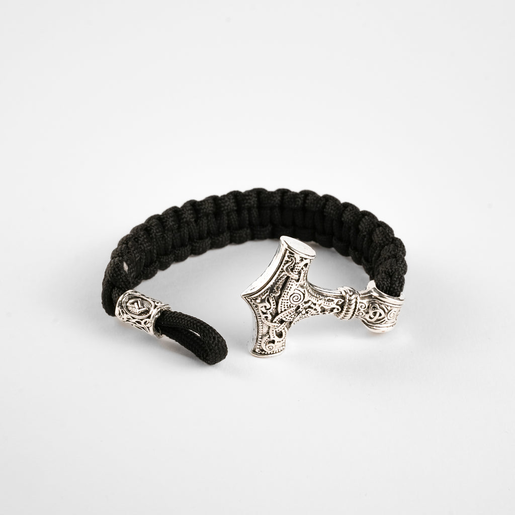 Pulsera Mjölnir de Estilo Vikingo | Amuleto de Poder y Valentía