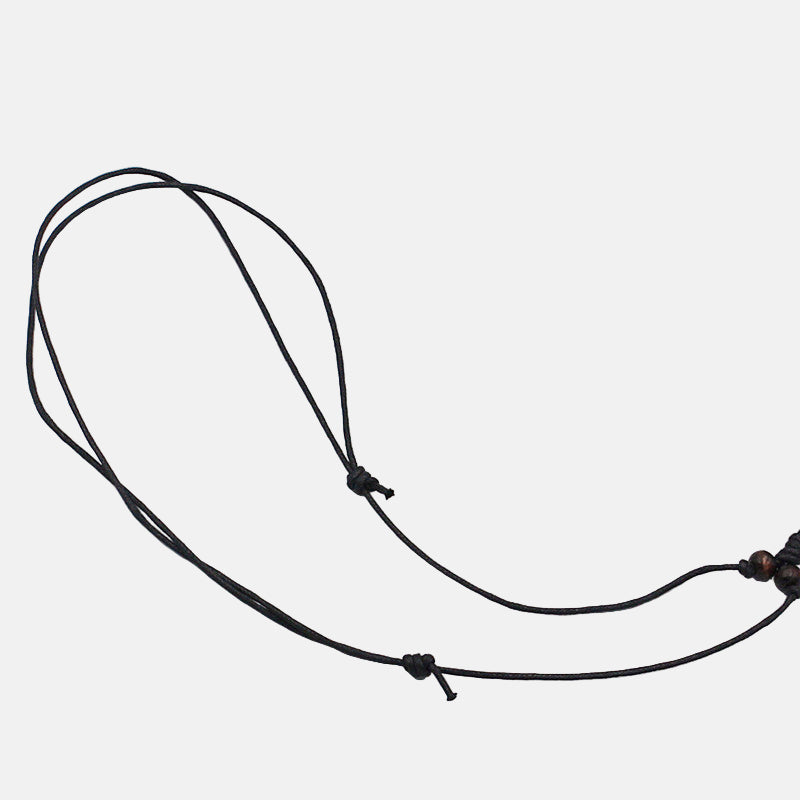 Collar Hawaiano con Tortuga Tribal Blanca