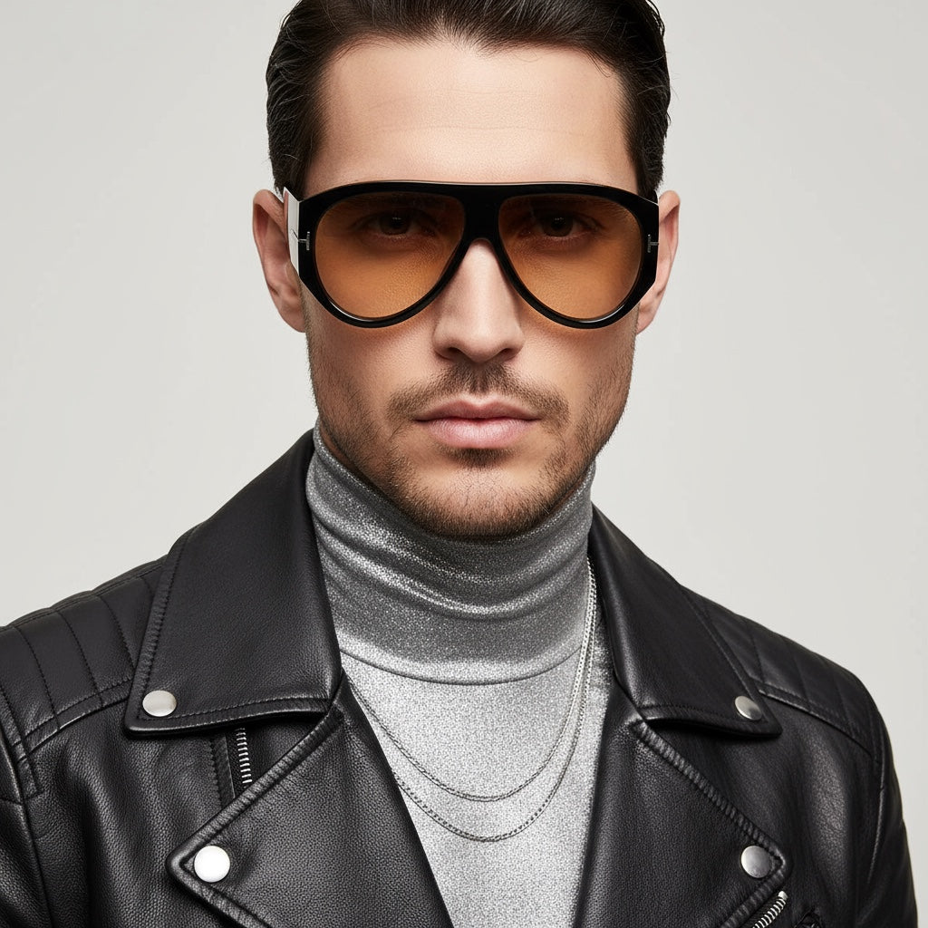 Gafas de sol retro UV400 | Pantalla grande elegante